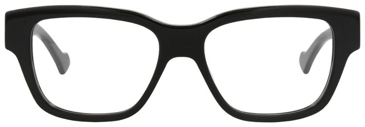 Gucci Square Frame Recycled Acetate Optical Frames Black Transparent