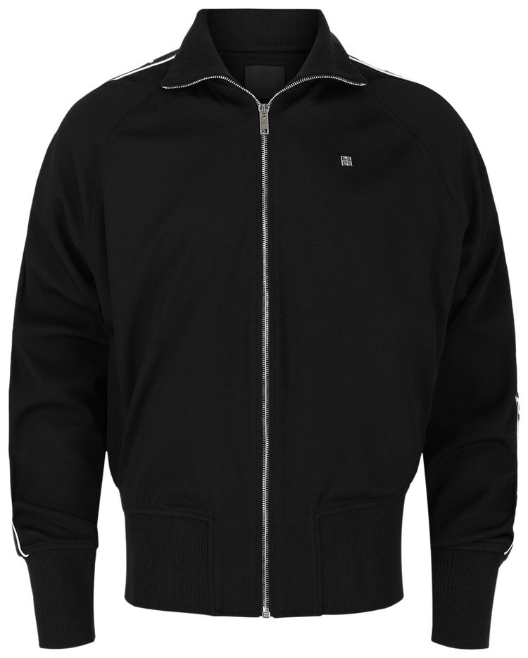 Givenchy Logo Tape Zipped Jacket Black