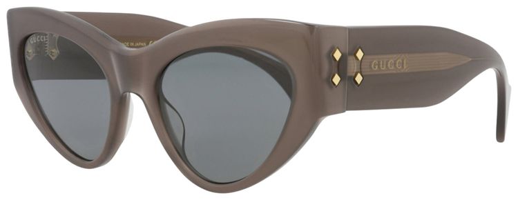 Gucci Cat Eye Frame Recycled Acetate Sunglasses Grey