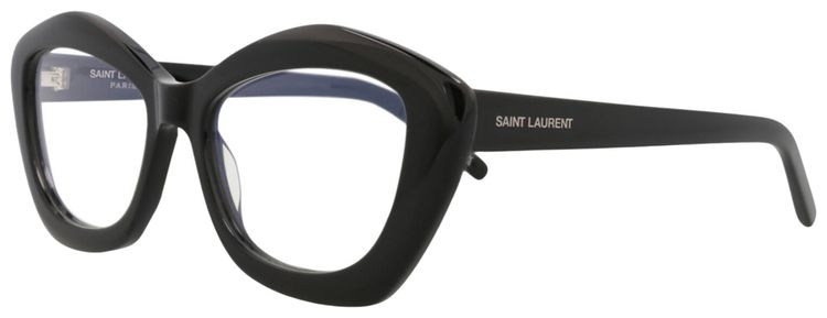 Saint Laurent Cat Eye Frame Acetate Optical Frames Black Transparent