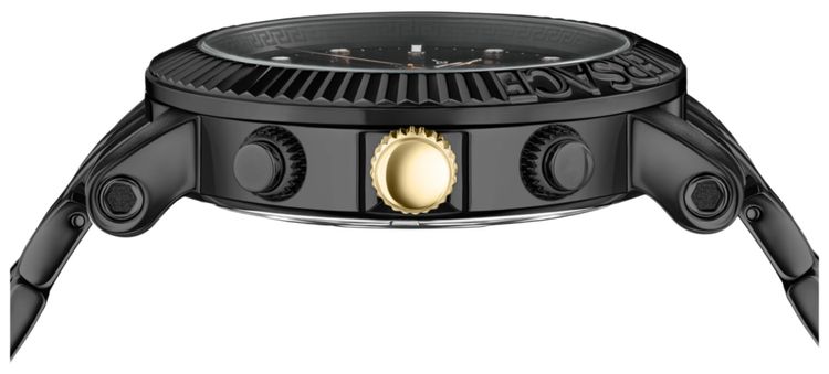 Versace V Chrono Classic Bracelet Watch Black