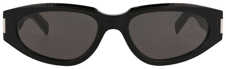 Saint Laurent Round Frame Recycled Acetate Sunglasses Black Grey