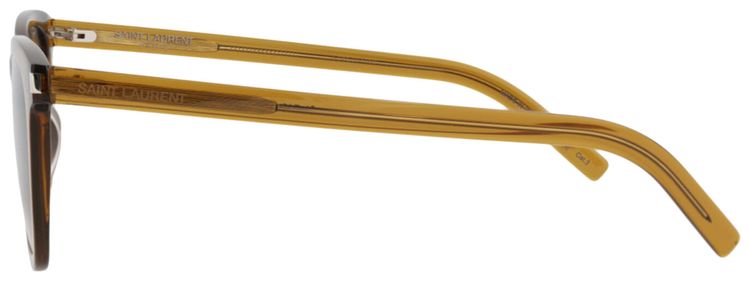 Saint Laurent Square Frame Recycled Acetate Sunglasses Brown