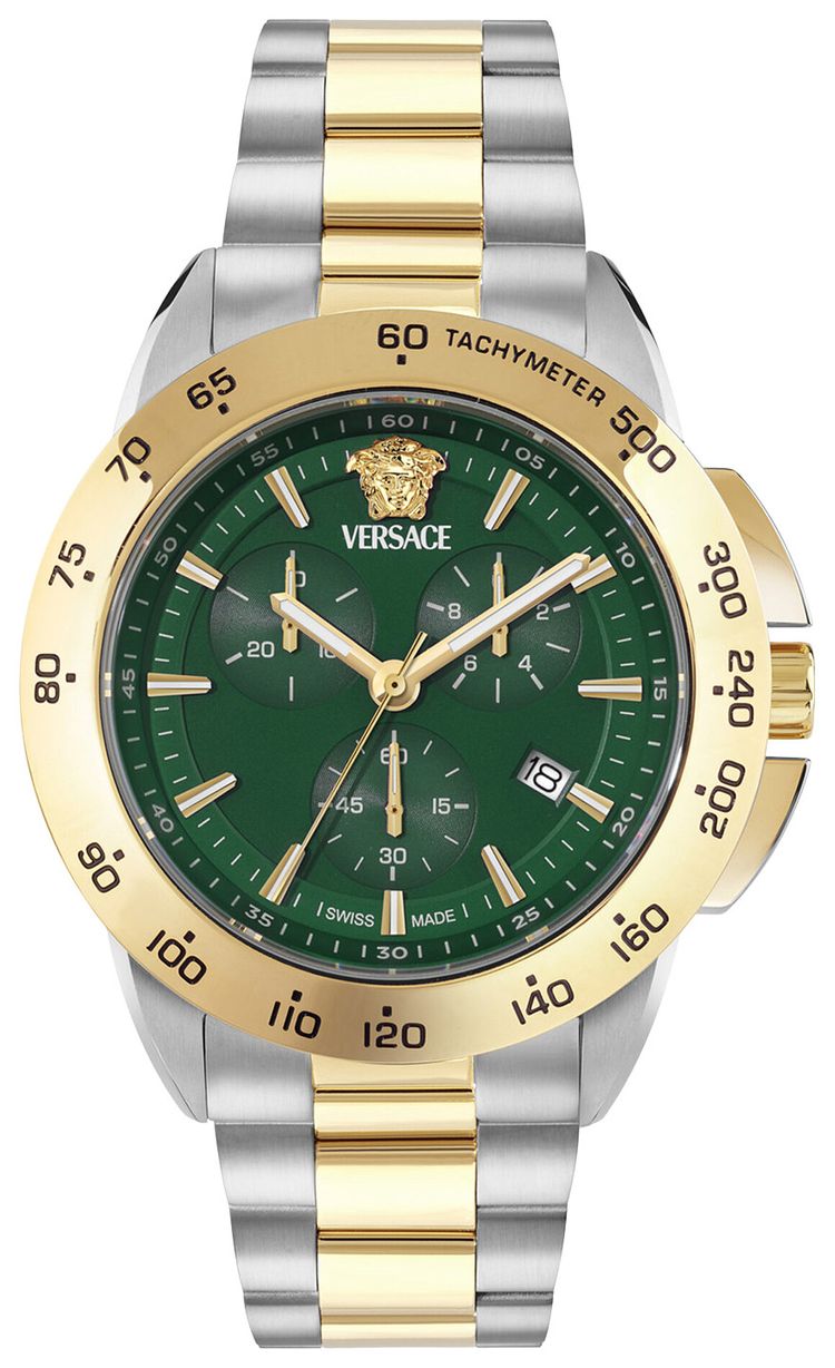 Versace V Sport Chrono Bracelet Watch Two Tone