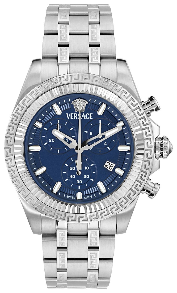 Versace Fornax Chronograph Watch Stainless Steel