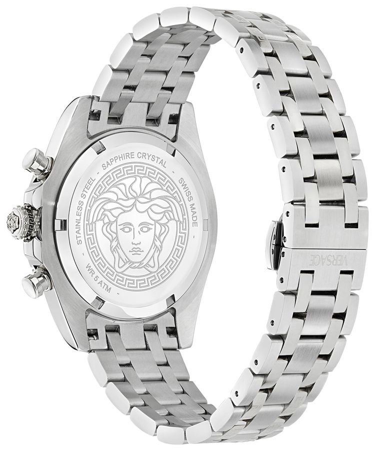 Versace Fornax Chronograph Watch Stainless Steel