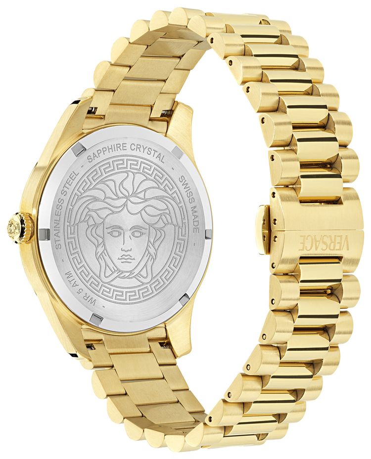 Versace Apodis GMT Watch Gold