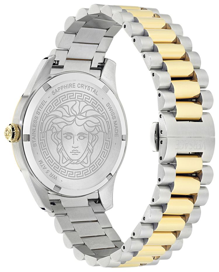 Versace Apodis GMT Watch Two Tone