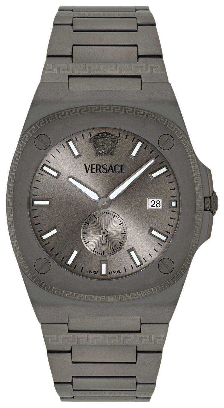 Versace Tolomeo Bracelet Watch Gun