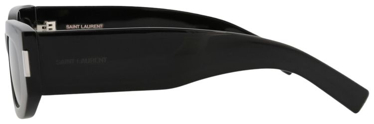 Saint Laurent Round Frame Recycled Acetate Sunglasses Black