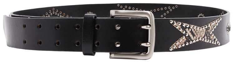 XHIBITION Studded Diamondback Belt BlackDiamondback