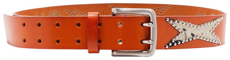 XHIBITION Studded Highland Belt Saddle BrownHighland