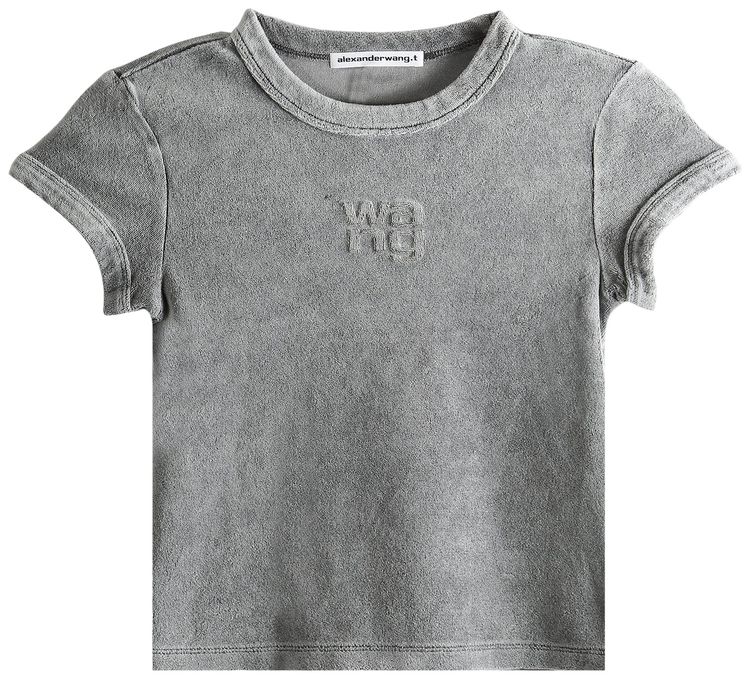 Alexander Wang Baby Ringer Tee Washed Alloy