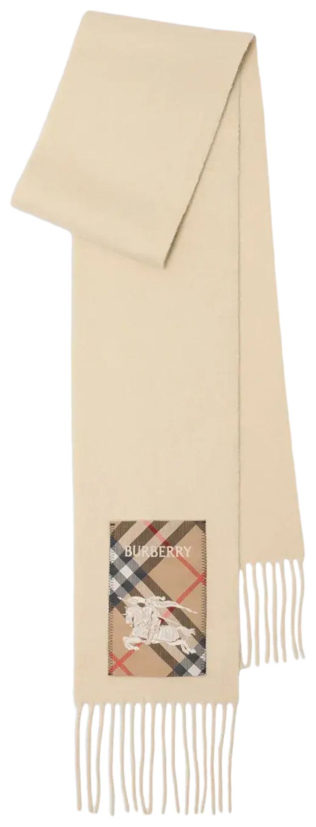 Burberry Solid Label Scarf Nutmeg