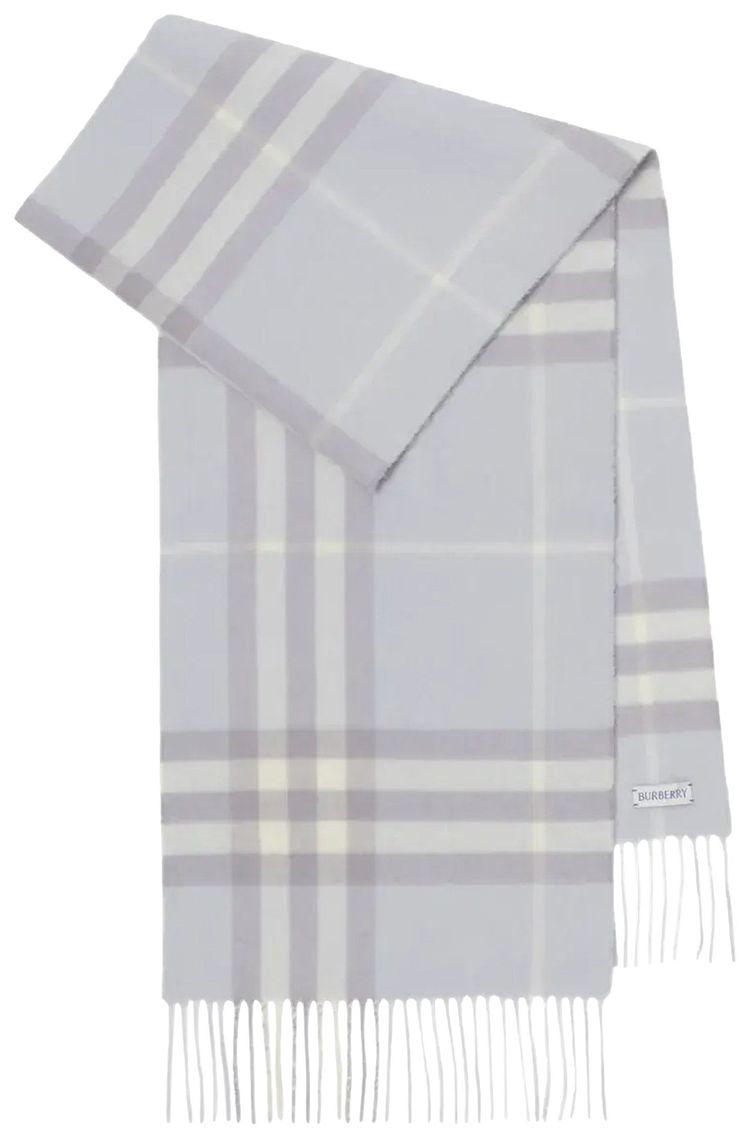 Burberry Giant Check Scarf Mist Blue
