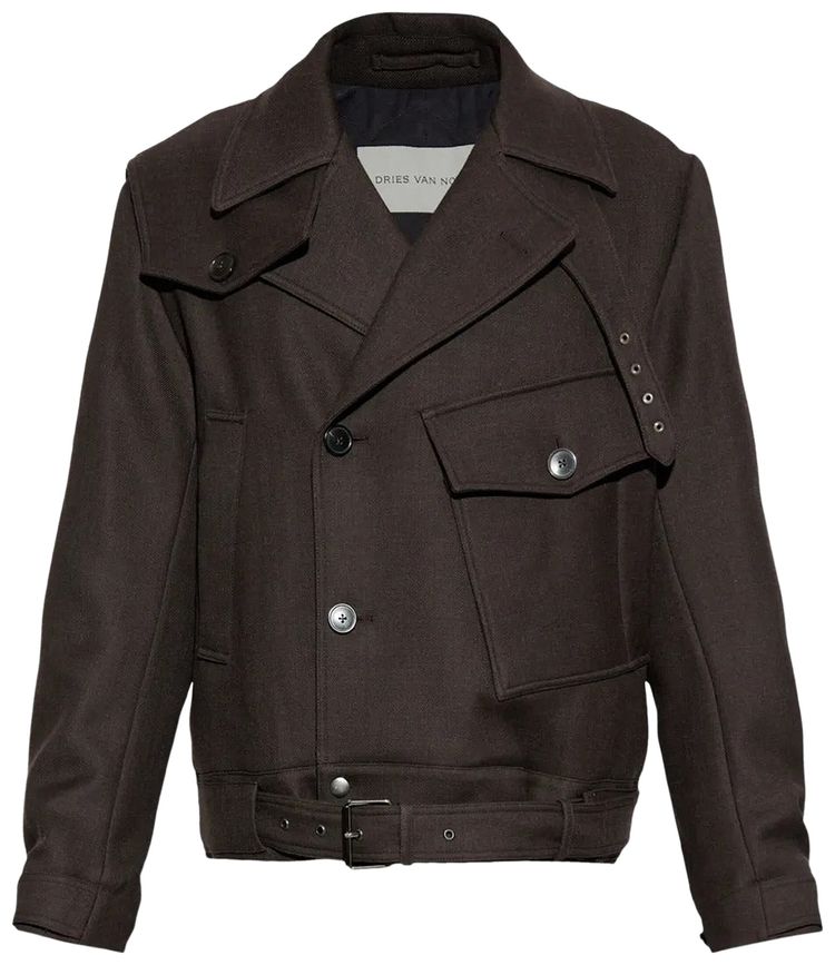Dries Van Noten Vassel Jacket Dark Brown