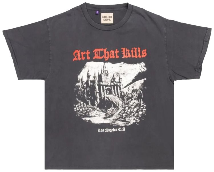 Gallery Dept ATK Castle Tee Vintage Black