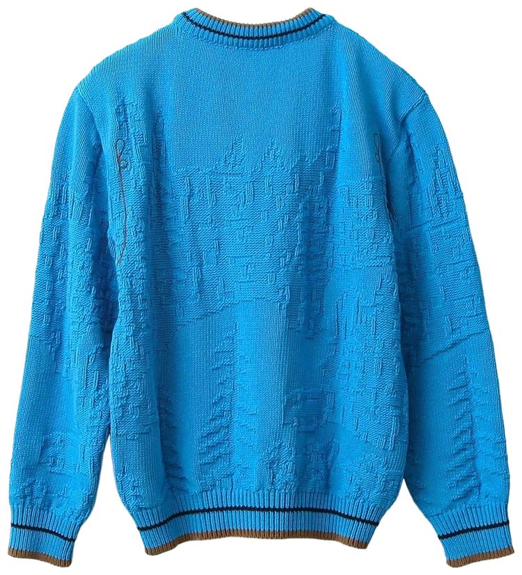 Kiko Kostadinov Fitz Knit Jumper CeruleanRusset BrownBlack