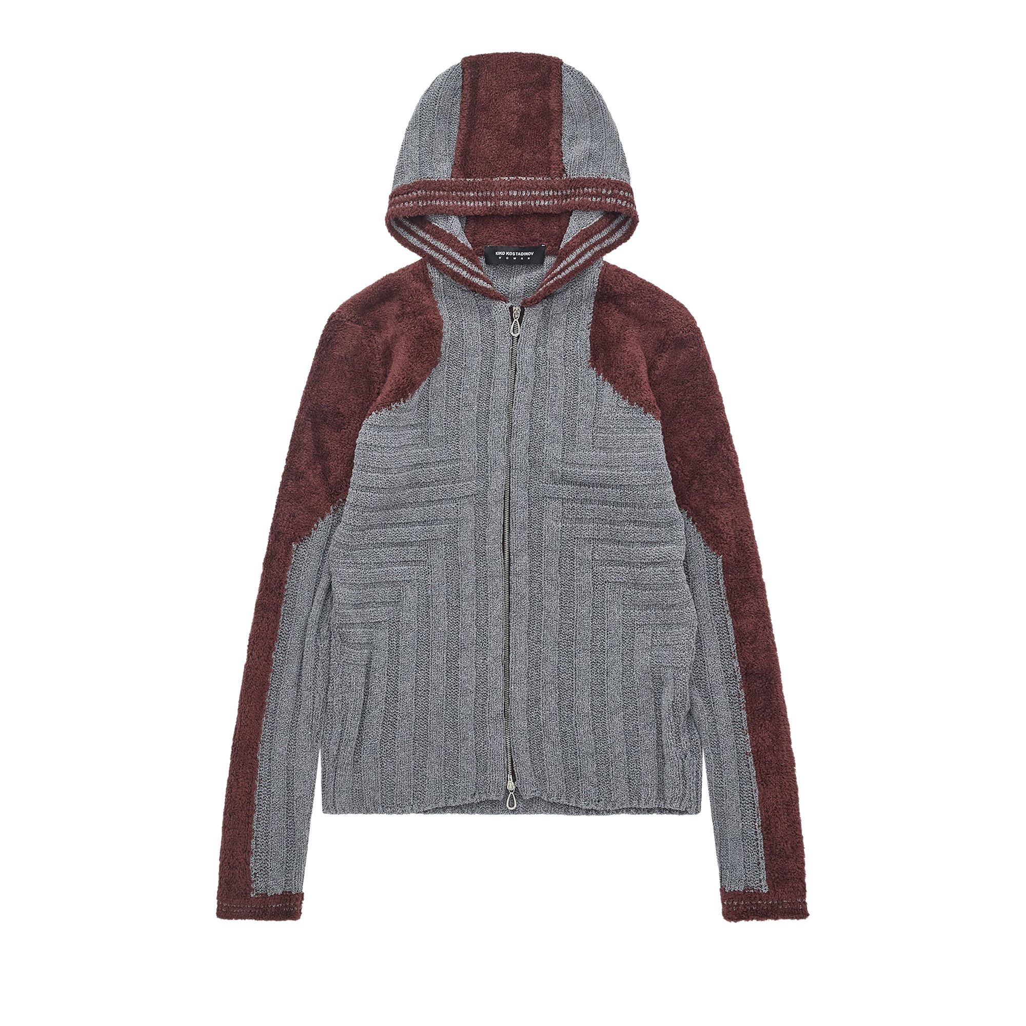 Buy Kiko Kostadinov Quimby Fitted Hooded Knit 'Speckled Fossil