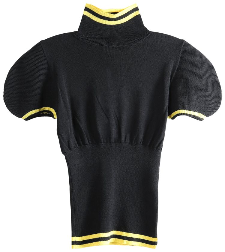 Kiko Kostadinov Simone Knit Top Ink Black