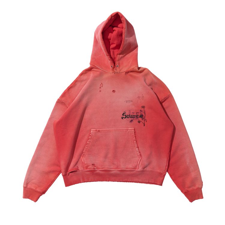 Sweat à Capuche Hollywood California Rouge Taille XL - Manches Longues, Occasion Très Bon état