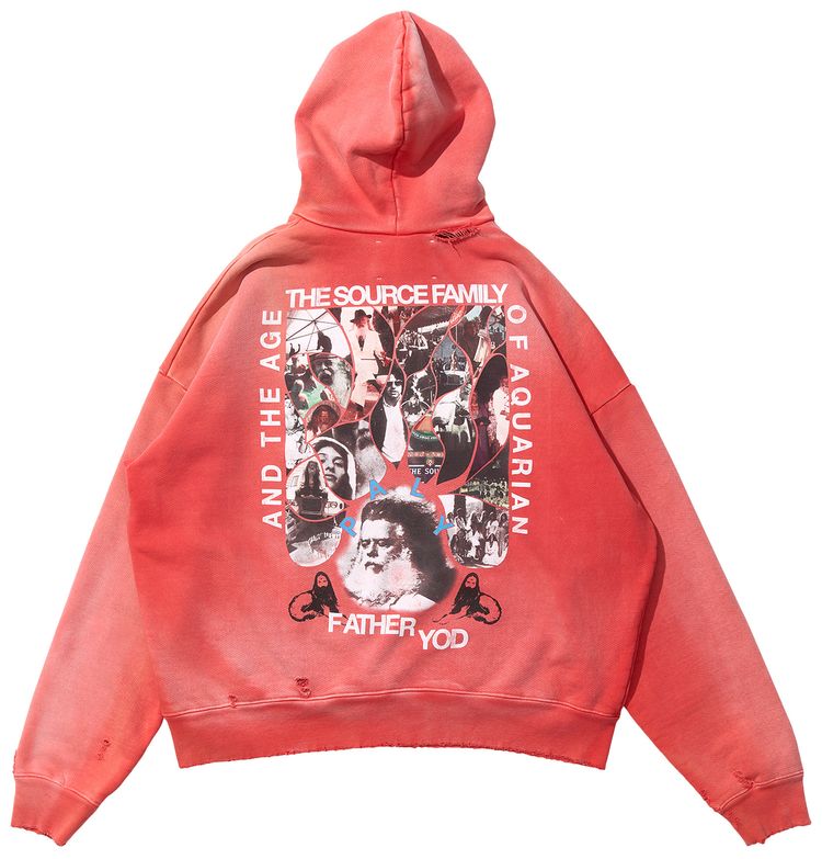 Paly Hollywood Source Family Hooded Sweatshirt Red
