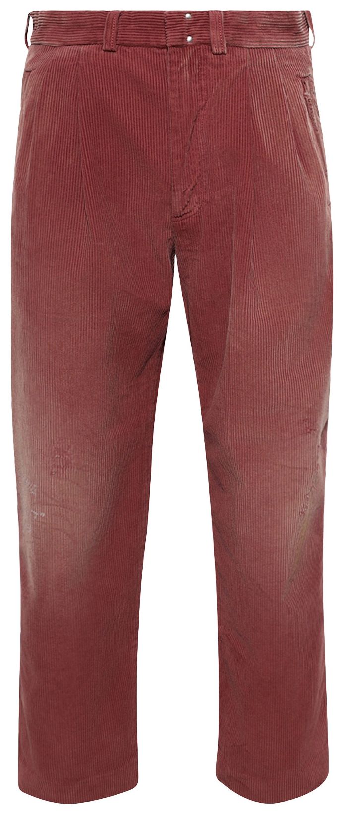 Paly Hollywood Synanon Cord Pleated Pant Burgundy