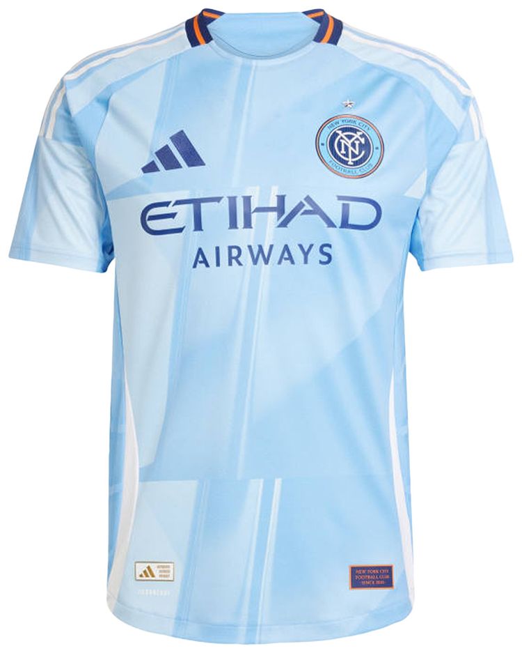 Adidas New York City FC 2526 Home Authentic Jersey Bahia Light Blue