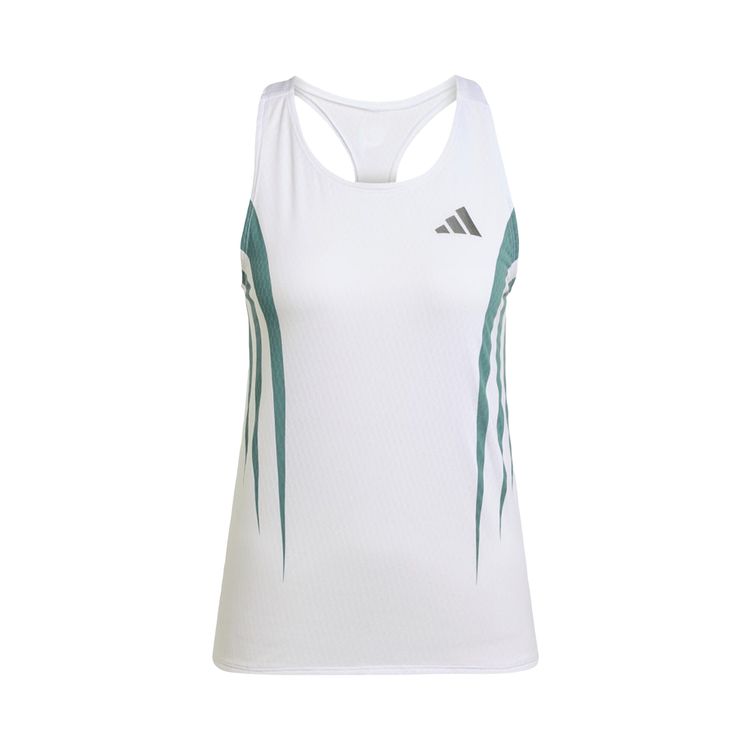 Adidas Adizero Archive Running Singlet WhitePreloved Teal