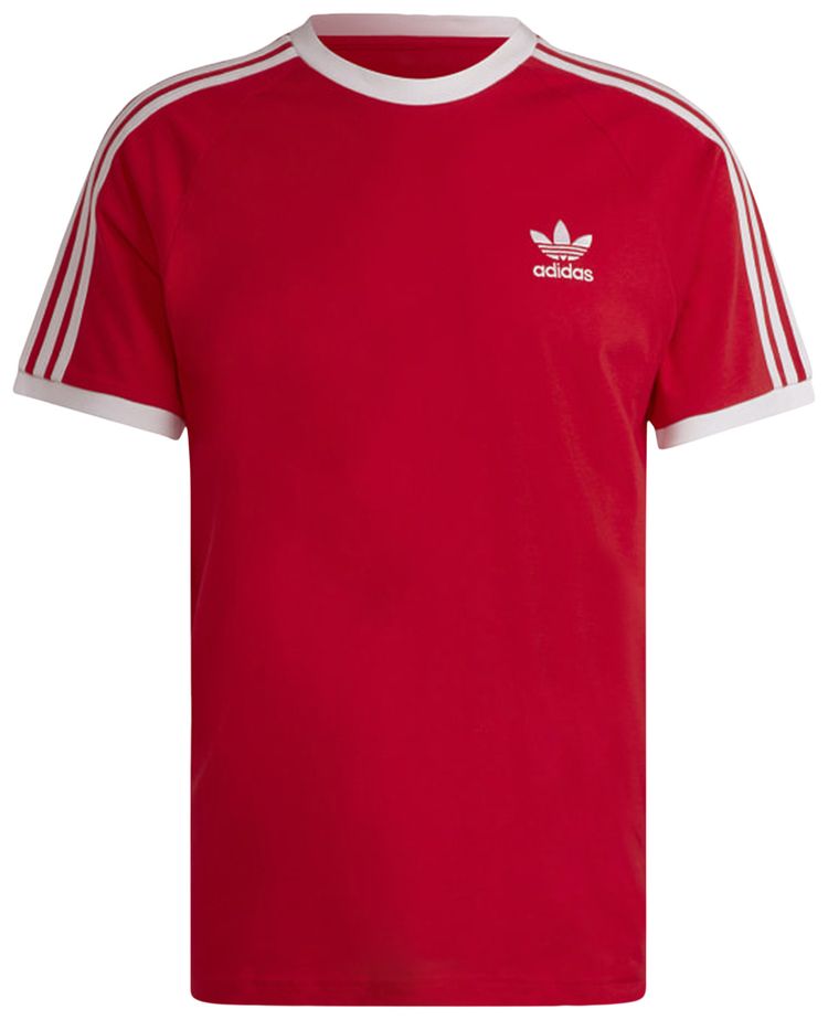 Adidas Adicolor Classics 3 Stripes Tee Better Scarlet