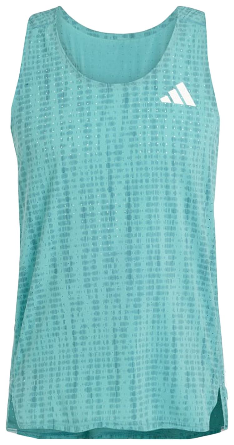 Adidas Adizero Running Singlet Powder TealPreloved Teal