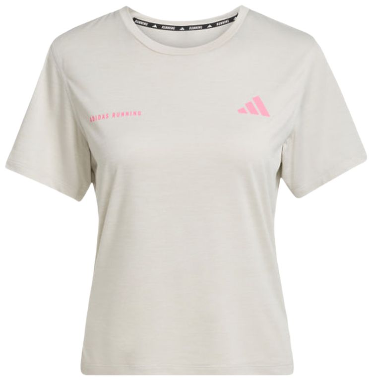 Adidas Own The Run Melange Tee Orbit Grey Mel
