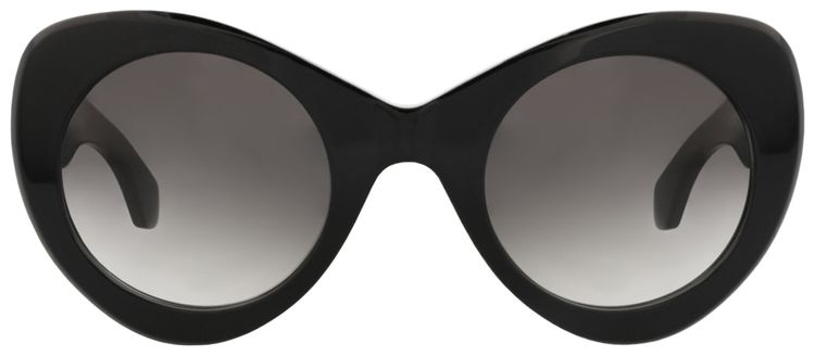 Alaia Cat Eye Frame Recycled Acetate Sunglasses Black Grey