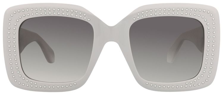 Alaia Square Frame Recycled Acetate Sunglasses Grey