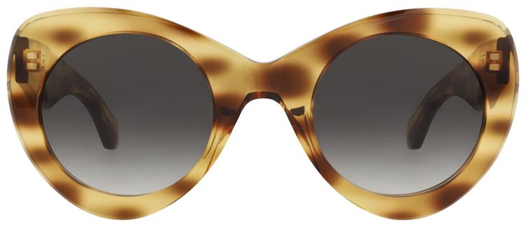 Alaia Cat Eye Frame Recycled Acetate Sunglasses Havana Grey