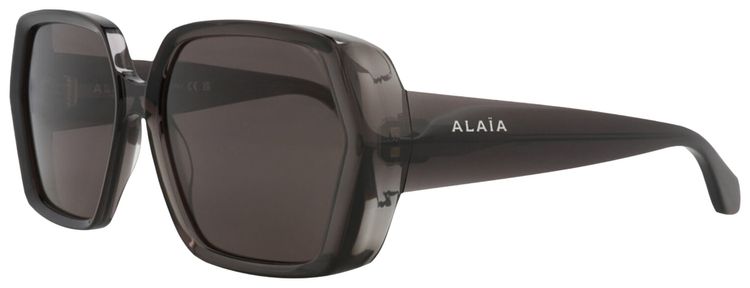 Alaia Square Frame Recycled Acetate Sunglasses Grey