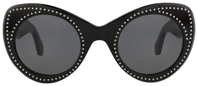 Alaia Cat Eye Frame Recycled Acetate Sunglasses Black Grey