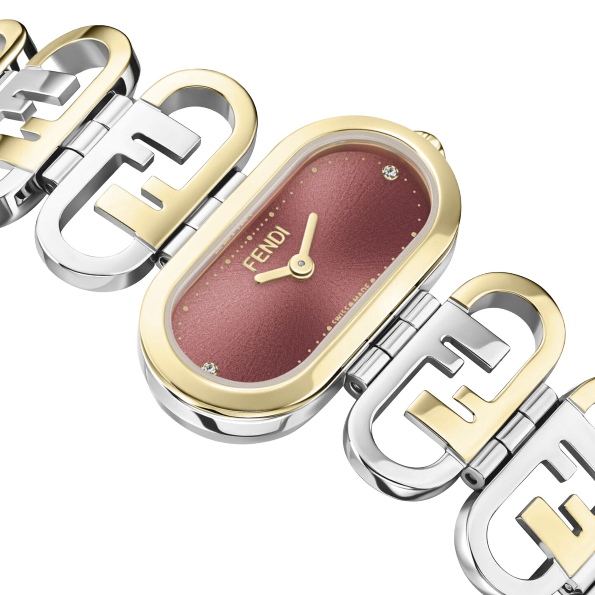 Buy Fendi Fendi O'Lock Diamond Watch 'Two Tone' - F149012301 | GOAT