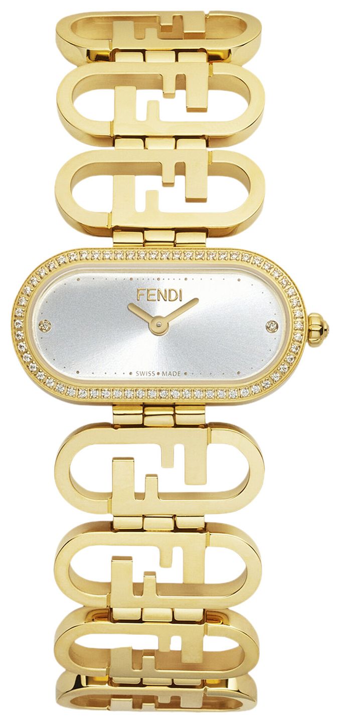 Fendi Fendi OLock Diamond Watch Gold