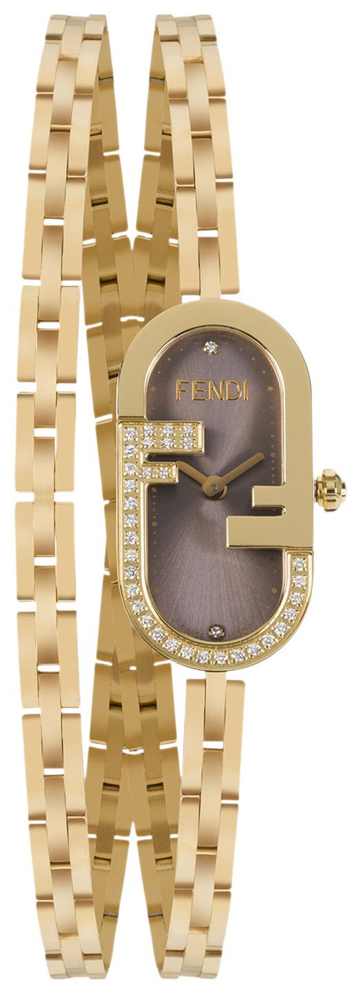 Fendi OLock Bracelet Watch Gold