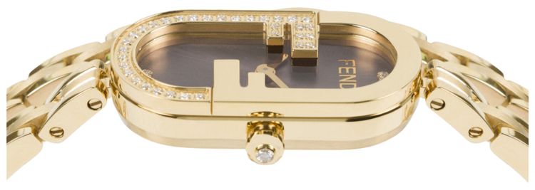 Fendi OLock Bracelet Watch Gold