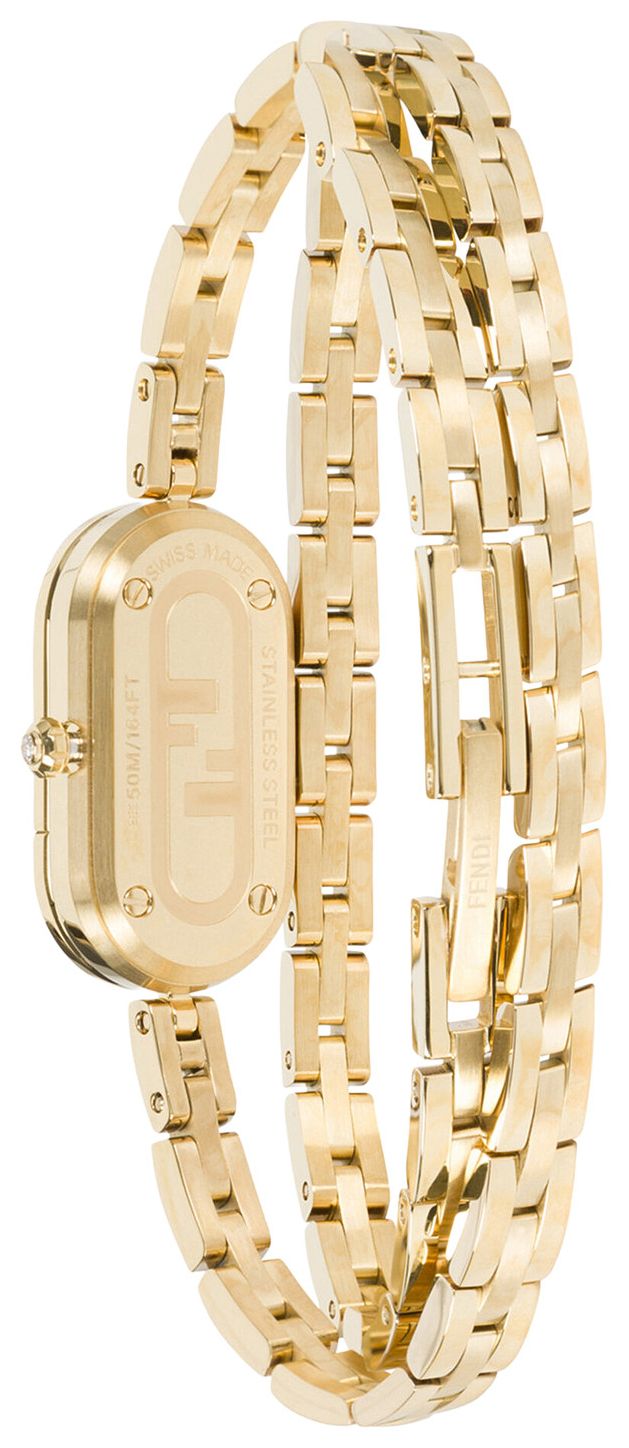 Fendi OLock Bracelet Watch Gold
