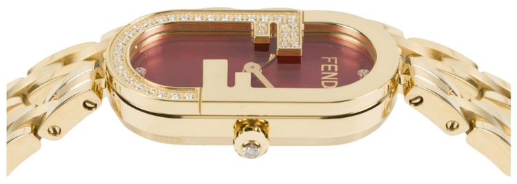 Fendi OLock Bracelet Watch Gold