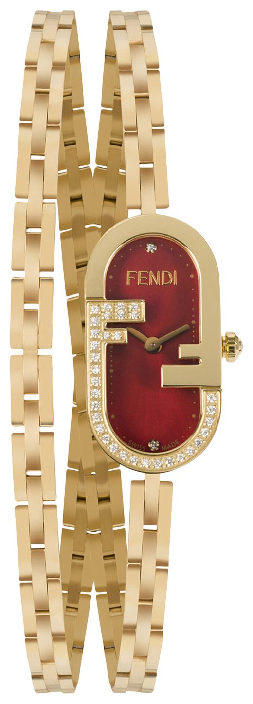 Fendi OLock Bracelet Watch Gold