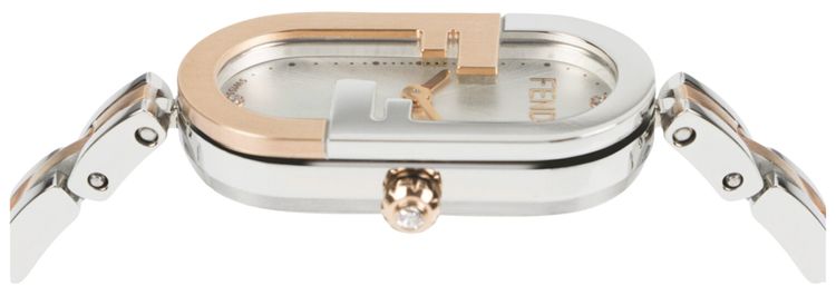 Fendi OLock Bracelet Watch Two Tone
