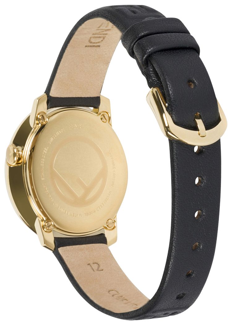 Fendi F is Fendi Leather Watch Gold