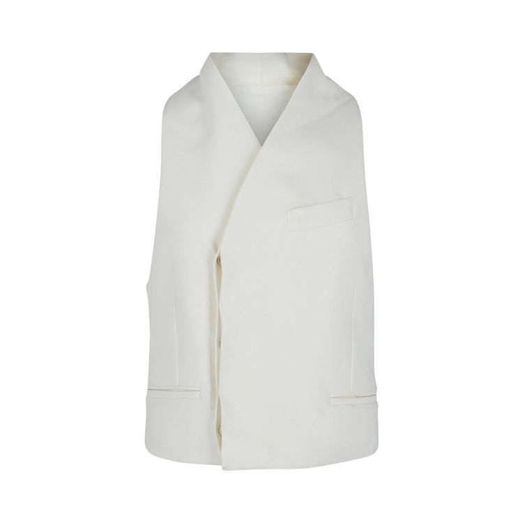 Ferragamo Surplice Vest White