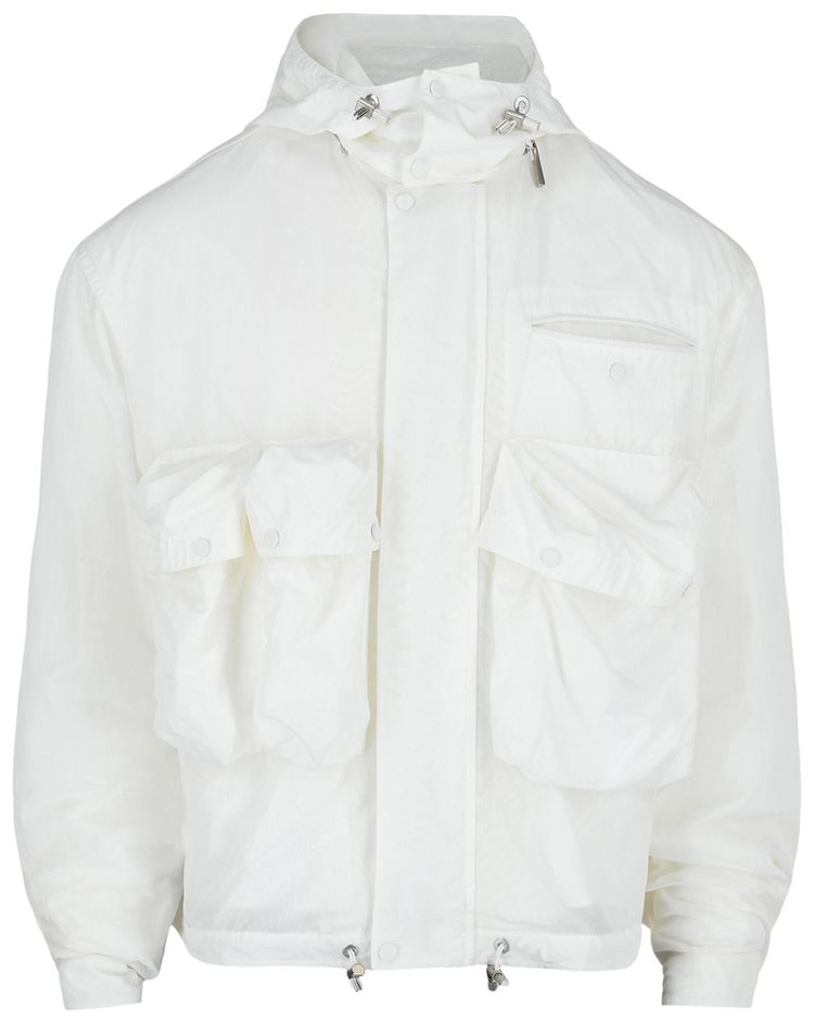 Ferragamo Hooded Utility Jacket White