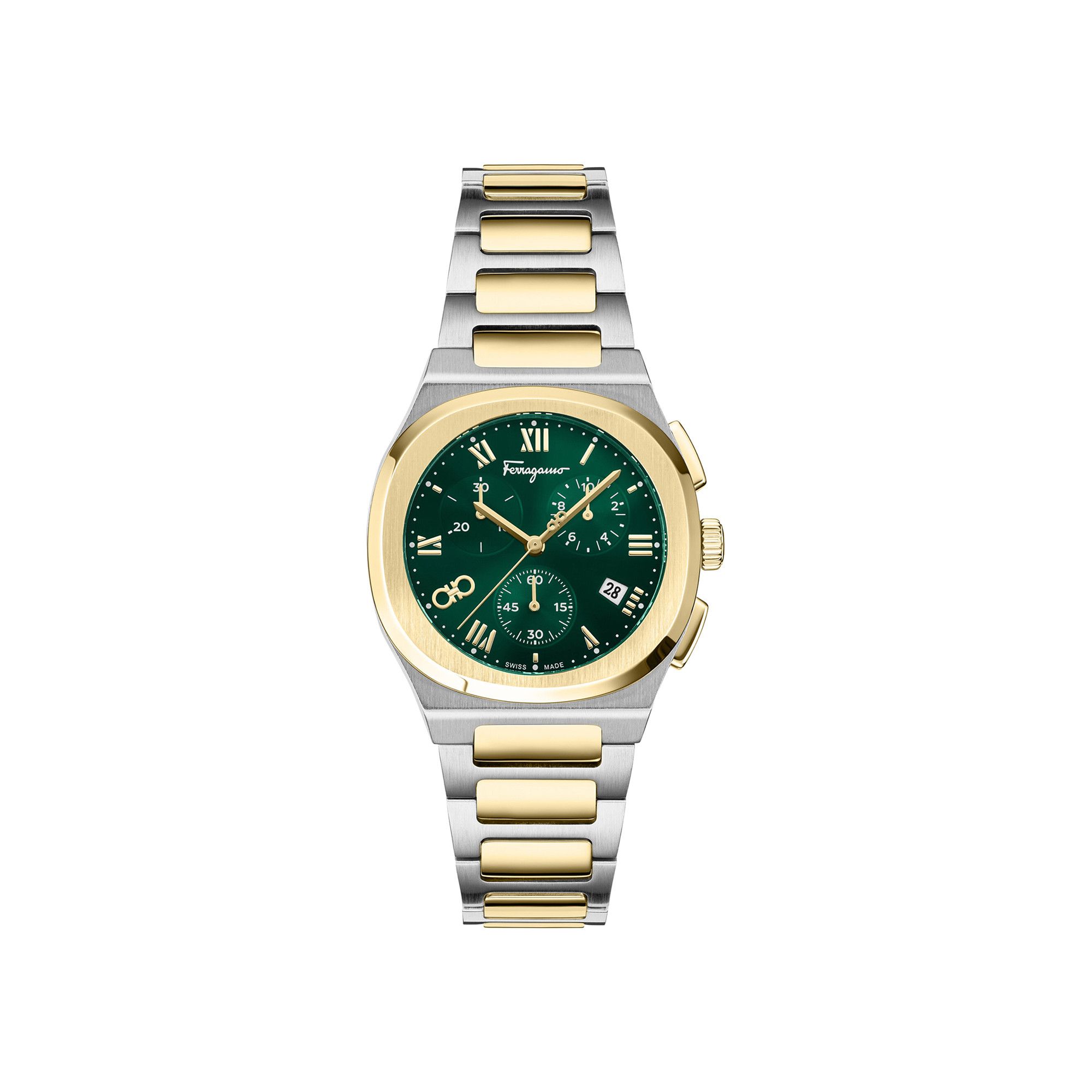 Buy Ferragamo Elliptical Chronograph Watch 'Two Tone' - SF4D00425