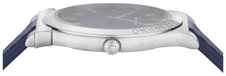 Ferragamo Gancini Leather Watch Stainless Steel